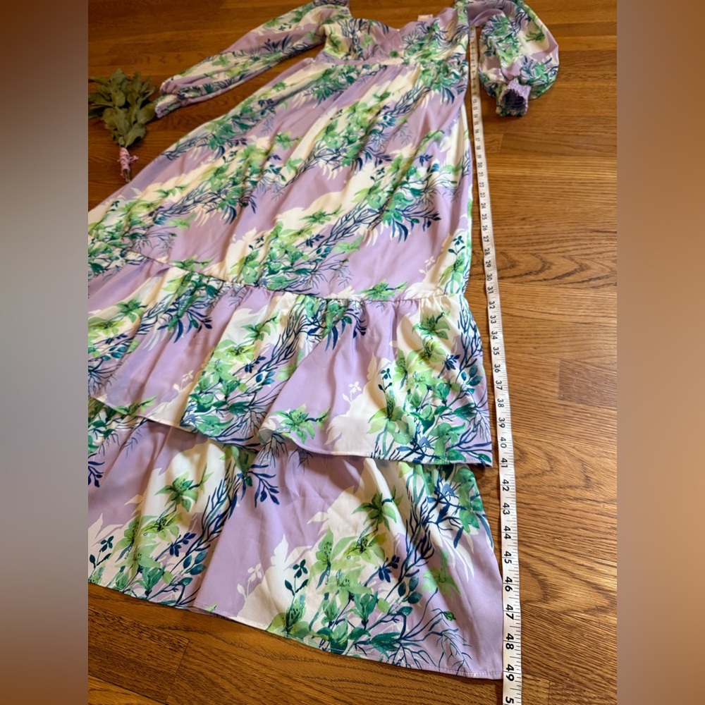 NWT Sweetheart neck Floral Maxi Dress in size M - Picture 10 of 13